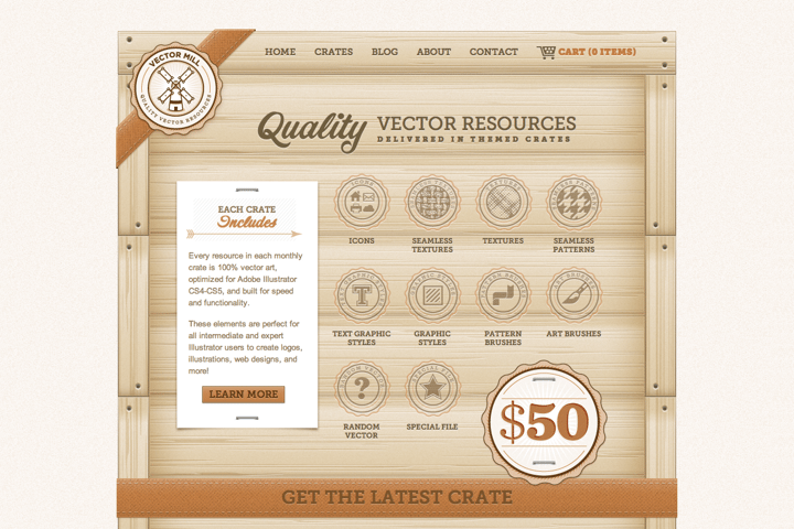 Vector Mill website preview